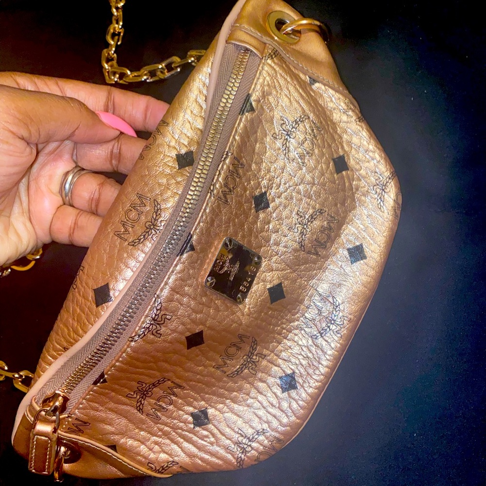 Rose good mcm crossbody bag